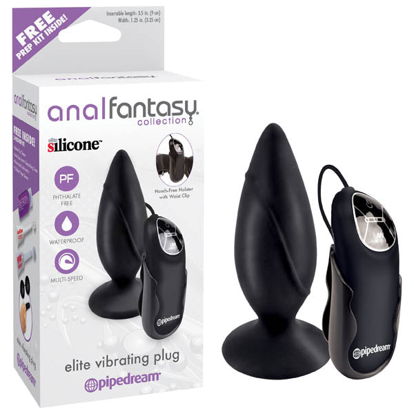 Anal Fantasy Collection Elite Vibrating Plug -  9.5 cm (3.5'') Vibrating Butt Plug