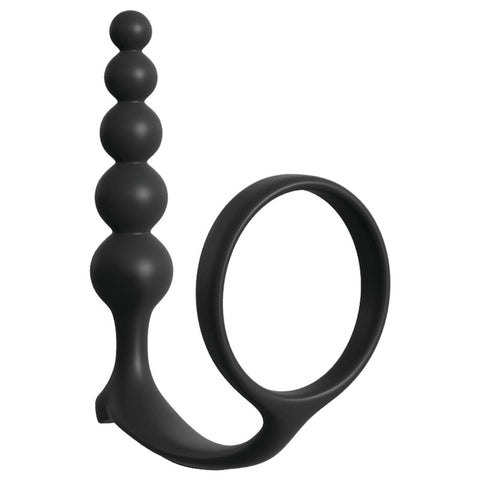 Anal Fantasy Collection Ass-Gasm Cockring Anal Beads 8 Inch Plug Butt Plugs - Vibrating
