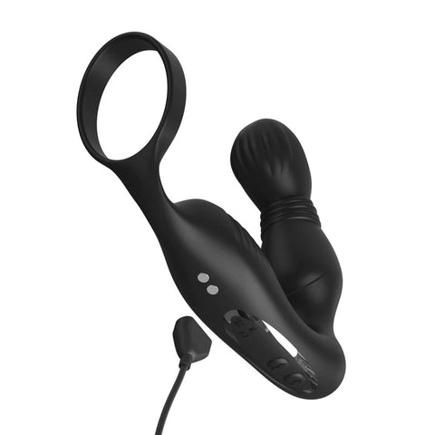 Anal Fantasy Elite Ass-Gasm P-Spot Milker 5.25 Inch Prostate Massager Cockrings