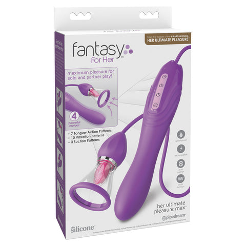 Fantasy For Her Ultimate Pleasure Max Adult Sex Toy Purple Suction Stimulator