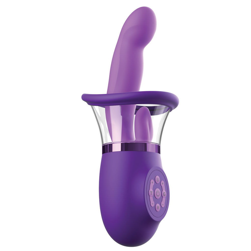 Fantasy For Her Ultimate Pleasure Pro Plus USB Rechargeable Sucking Licking and Flicking Vibrator Suction Stimulator