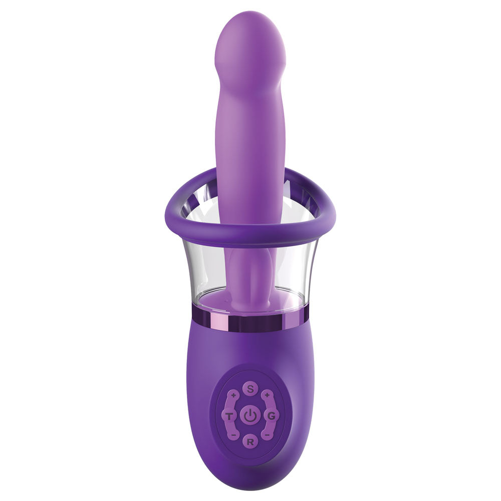 Fantasy For Her Ultimate Pleasure Pro Plus USB Rechargeable Sucking Licking and Flicking Vibrator Suction Stimulator