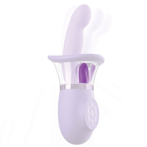 Fantasy For Her Ultimate Pleasure Pro Plus USB Rechargeable Sucking Licking and Flicking Vibrator Suction Stimulator