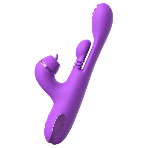 Fantasy For Her IntiMotion Pulse Pro 24 cm USB Rechargeable Swirling and Flicking Rabbit Vibrator VIBRATORS-RABBIT