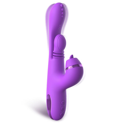 Fantasy For Her IntiMotion Pulse Pro 24 cm USB Rechargeable Swirling and Flicking Rabbit Vibrator VIBRATORS-RABBIT