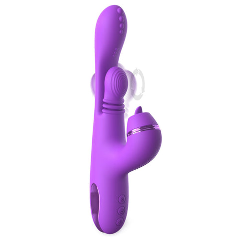 Fantasy For Her IntiMotion Pulse Pro 24 cm USB Rechargeable Swirling and Flicking Rabbit Vibrator VIBRATORS-RABBIT