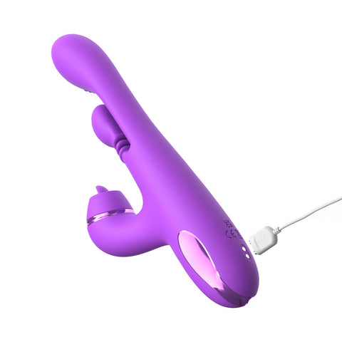Fantasy For Her IntiMotion Pulse Pro 24 cm USB Rechargeable Swirling and Flicking Rabbit Vibrator VIBRATORS-RABBIT