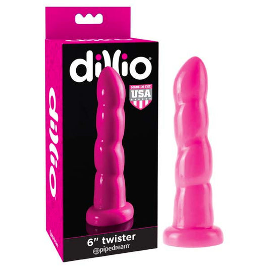 Dillio 6'' Twister -  15.2 cm Dong - Pink