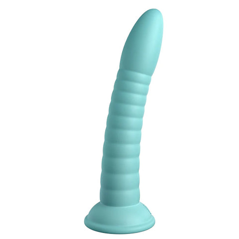 Dillio Platinum Wild Thing Teal 7 Inch Silicone Dong Dongs Neutral