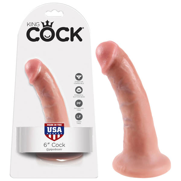 King Cock 6 Inch Realistic Silicone Dildo Secondary image