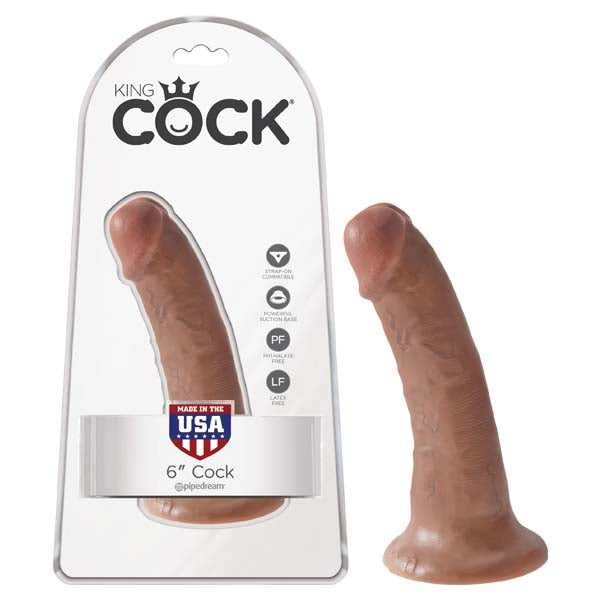 King Cock 6'' Cock - Tan 15.2 cm (6'') Dong