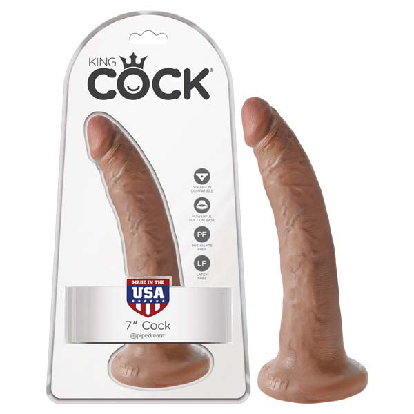 King Cock 7'' Cock - Tan 17.8 cm (7'') Dong