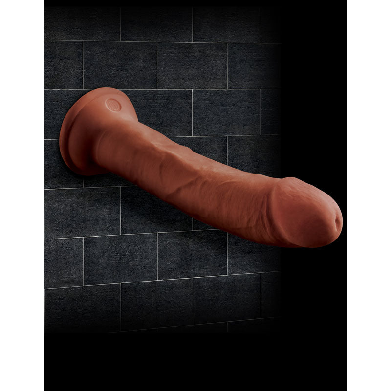 King Cock Plus 8'' Triple Density Cock  Brown-  20.3 cm Dong