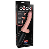 King Cock Plus 6.5 Inch Thrusting Cock with Balls - 16.5 cm Dong Flesh DONGS Thrusting