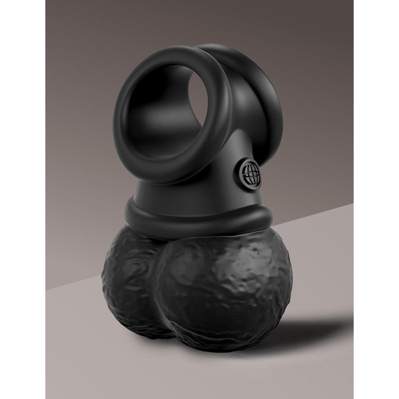 King Cock Elite The Crown Jewels (Silicone) – USB Rechargeable Vibrating Cock Ring Balls > Cock Ring > Vibrating