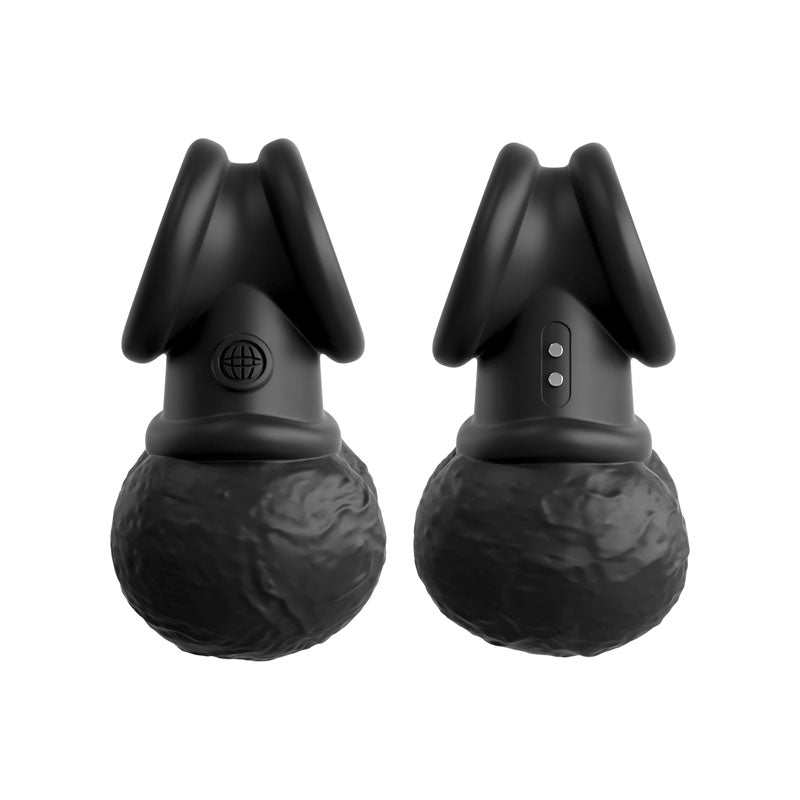 King Cock Elite The Crown Jewels (Silicone) – USB Rechargeable Vibrating Cock Ring Balls > Cock Ring > Vibrating