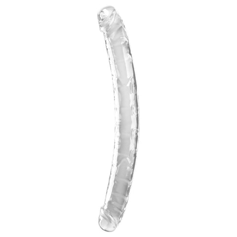 King Cock 18 Inch Clear Double Dildo for Ultimate Pleasure Double Dongs