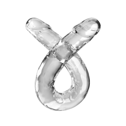 King Cock 18 Inch Clear Double Dildo for Ultimate Pleasure Double Dongs