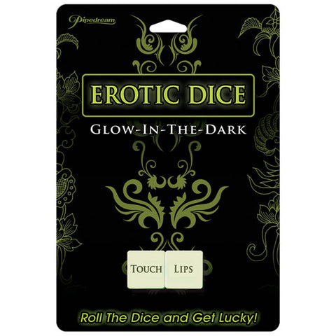 Glow in the Dark Erotic Dice Game White > Novelties > Games