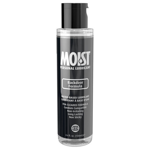Moist Backdoor Formula Water Based Anal Lubricant 130 Milliliter Bottle