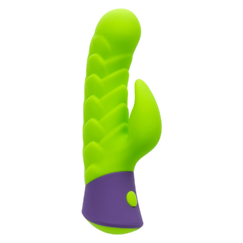 Rave Dragon G Vibrator Green Dual Pleasure Silicone Massager Vibrators - G Spot