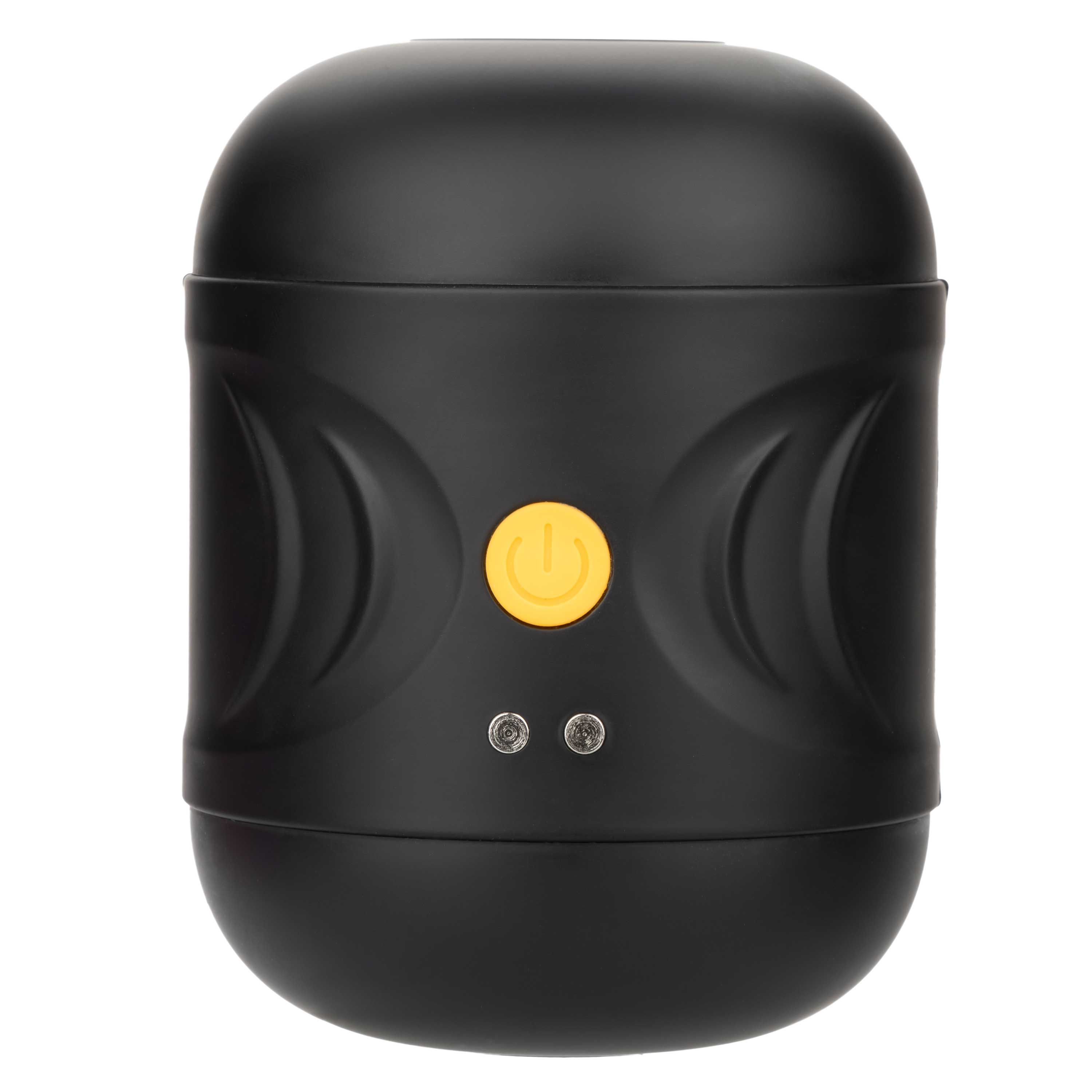 Boundless Dual Motor Stroker Black with Textured Chamber and 10 Function Settings > Sex Toys For Men > Masturbators > Vibrating