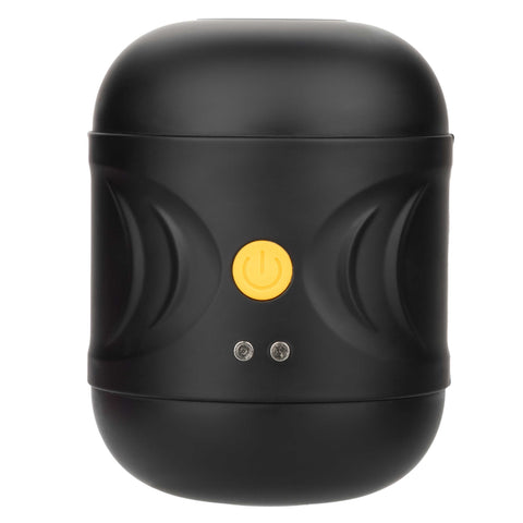 Boundless Dual Motor Stroker Black with Textured Chamber and 10 Function Settings > Sex Toys For Men > Masturbators > Vibrating