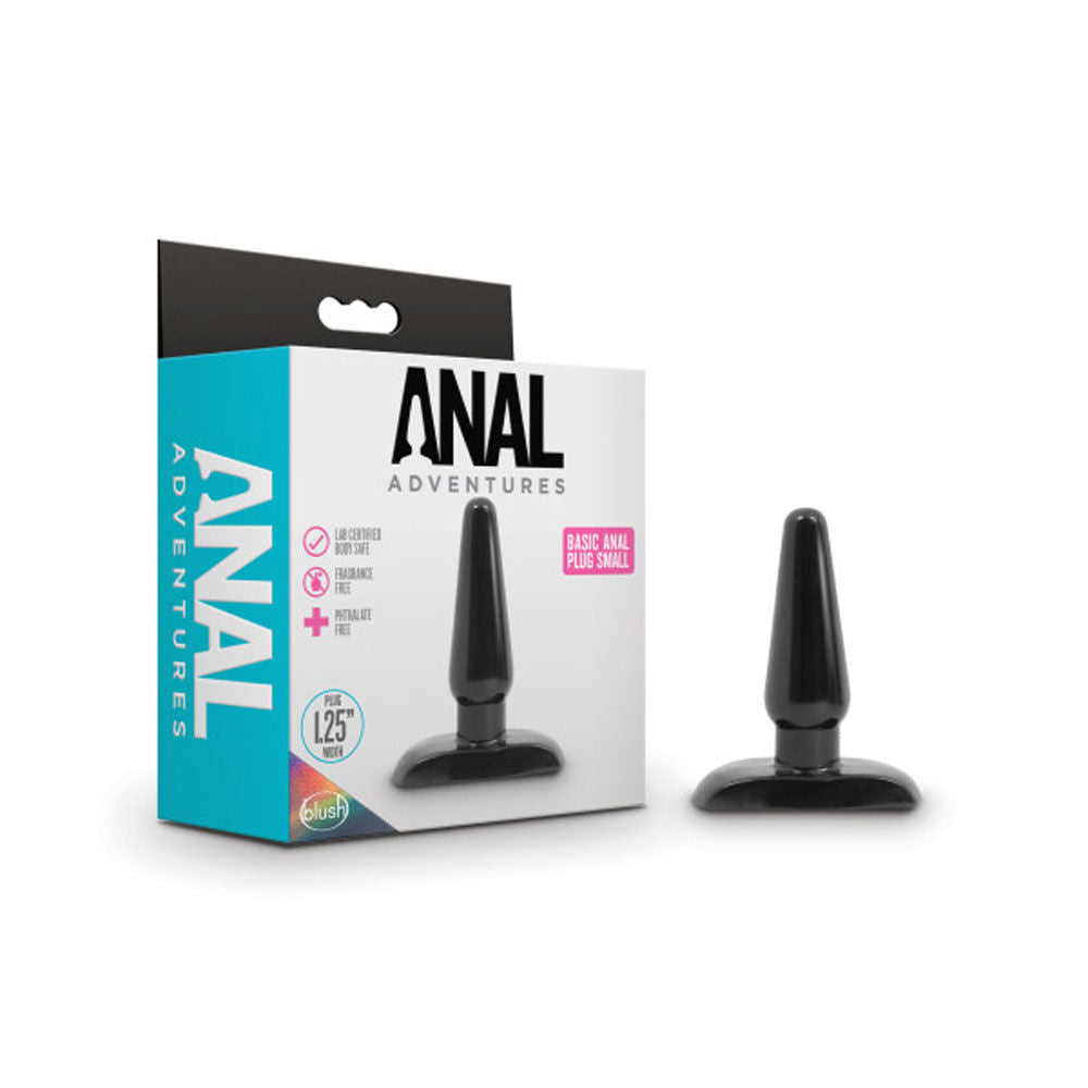 Blush Basic Small Anal Plug 4.25 Inch Tapered Silicone Small Size Anal Toy > Anal Range > Butt Plugs