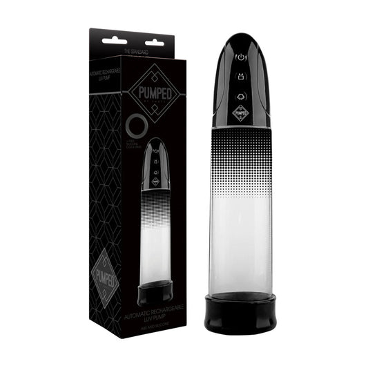 Pumped Automatic Rechargeable Luv Pump - USB Rechargeable Powered Penis Pump Black PUMPS