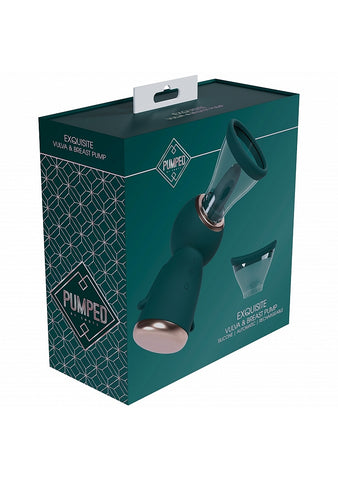 Pumped Exquisite 13-Speed Silicone Rechargeable Vulva and Breast Pump Default Title Pumps Female