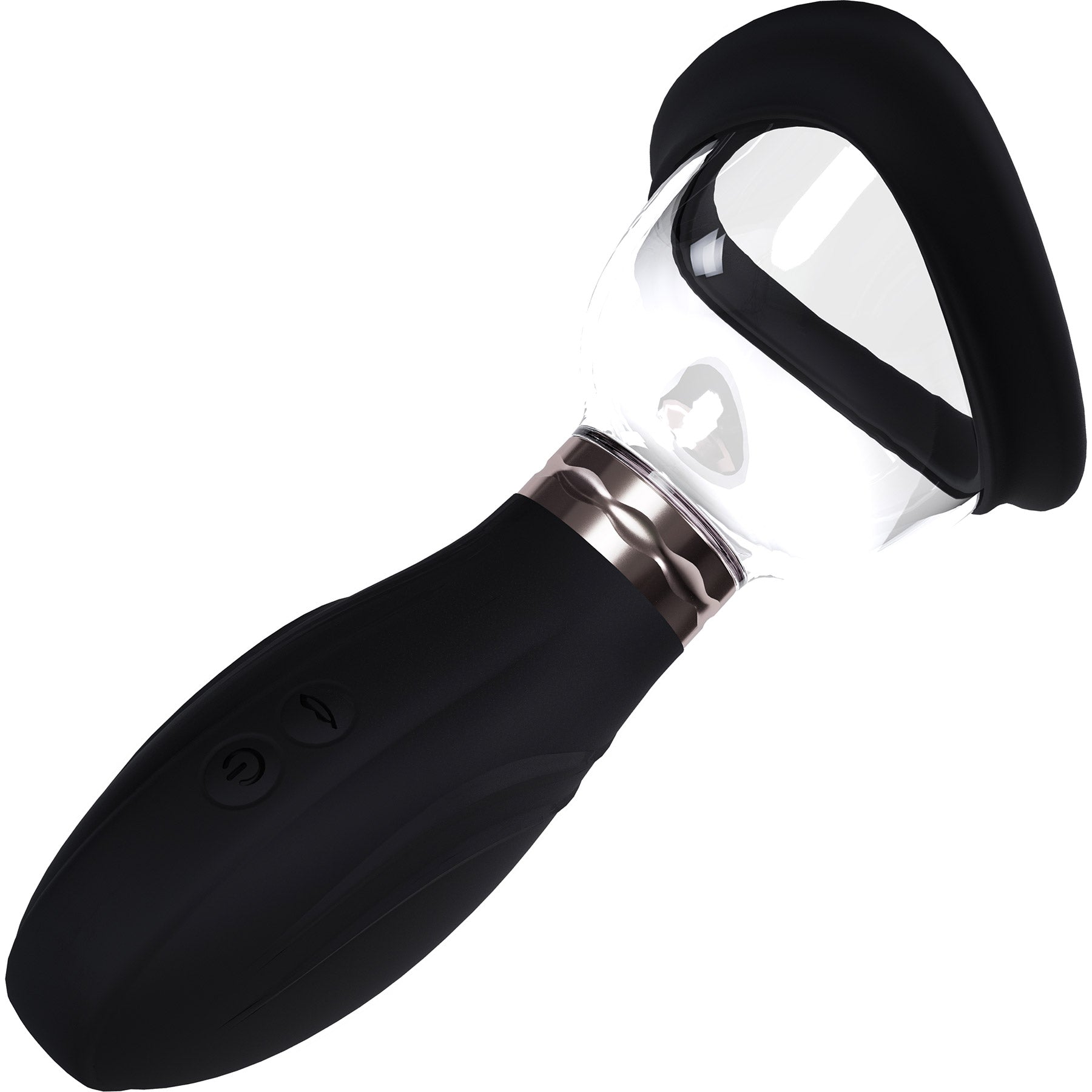 Pumped Delightful Automatic 5-Speed Silicone Vulva, Clitoris, Nipple & Breast Pump - Black Main image
