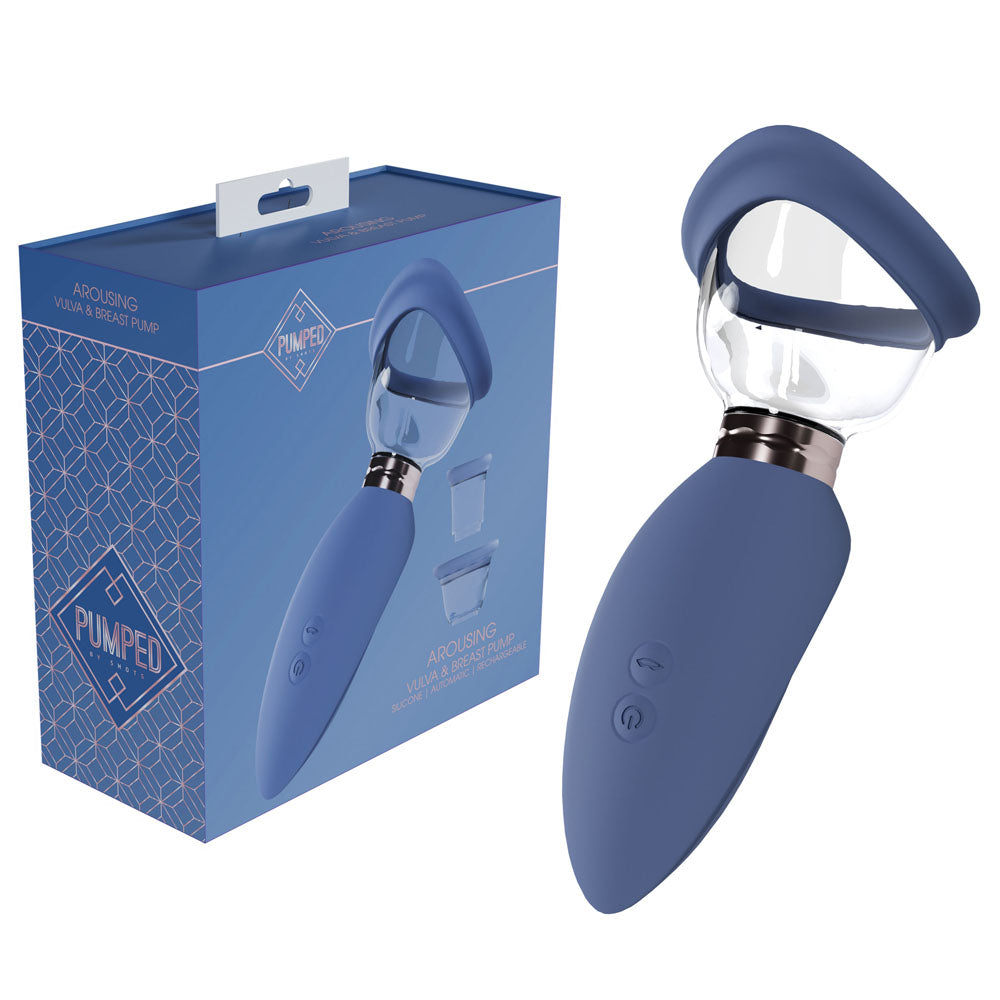 Pumped Arousing Auto Ladies Pump USB Rechargeable Blue Blue Pumps Female