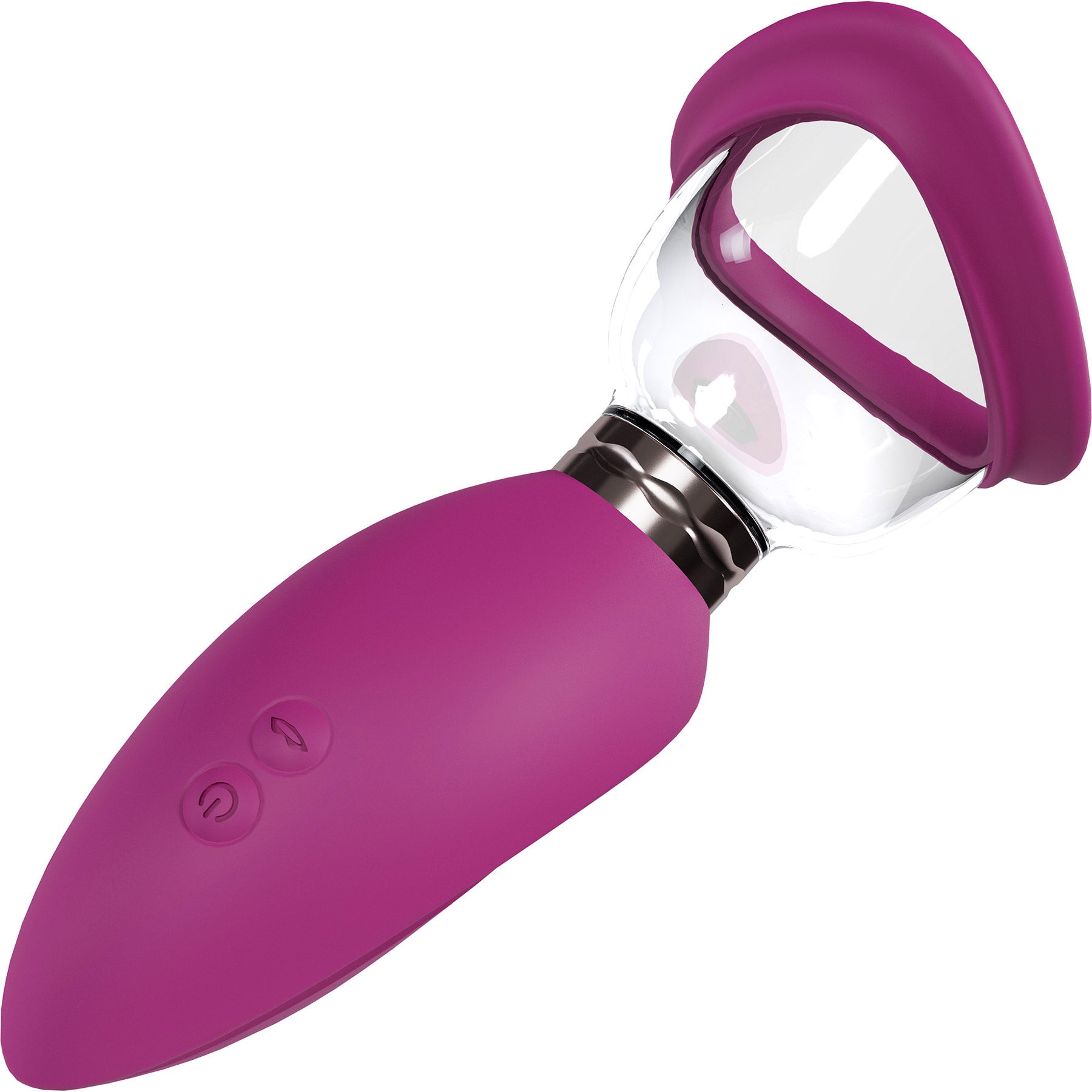 Pumped Arousing Automatic 5-Speed Silicone Vulva, Clitoris, Nipple & Breast Pump - Pink Main image
