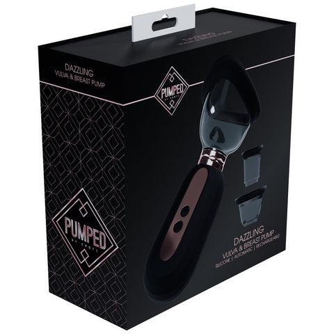 Pumped Dazzling Auto Ladies Pump USB Rechargeable Black Pumps Female