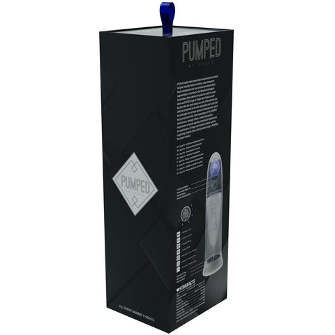 Pumped Aqua Pro Auto USB Rechargeable Penis Pump Grey Clear PUMPS Male Electric
