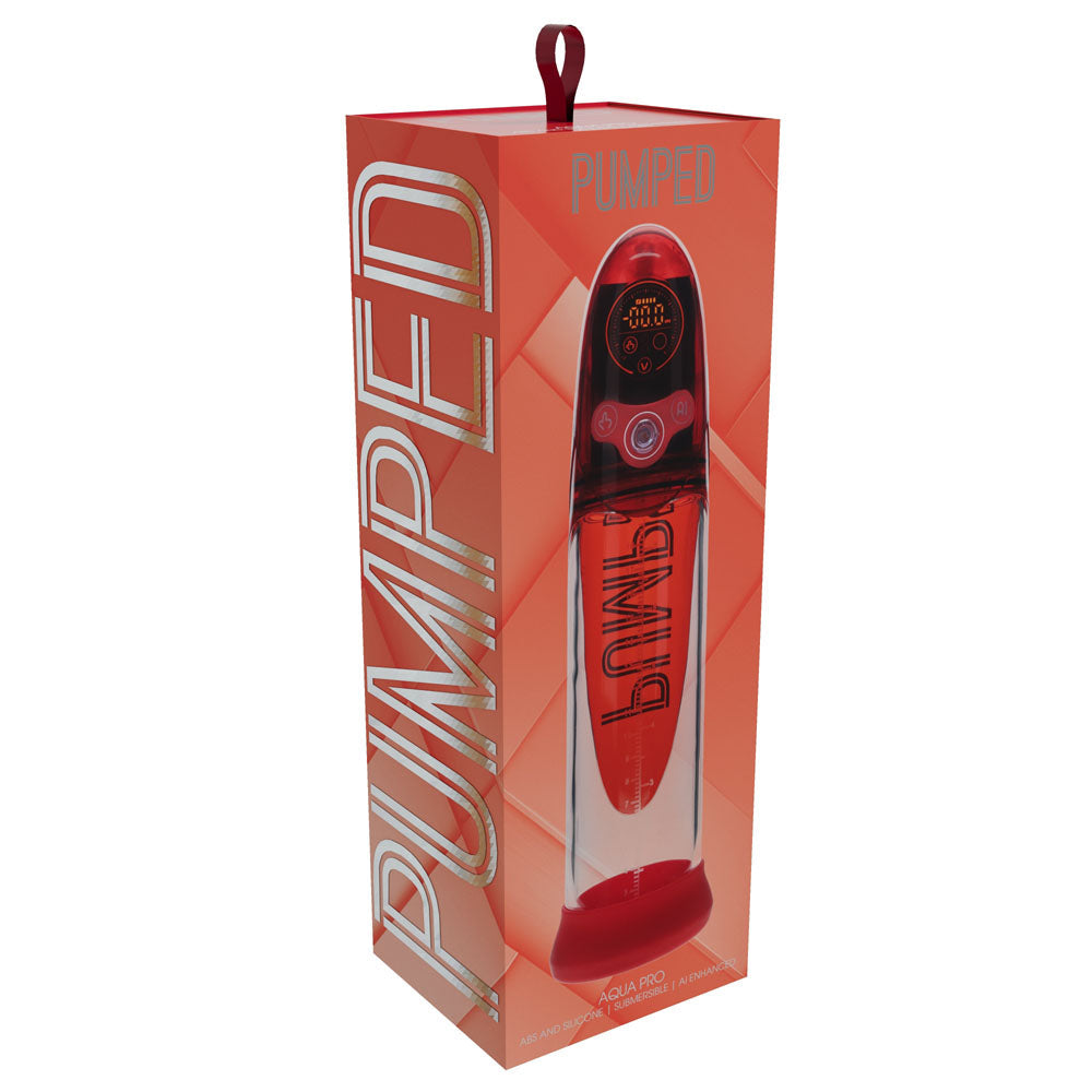 Pumped Aqua Pro Auto Penis Pump - Red