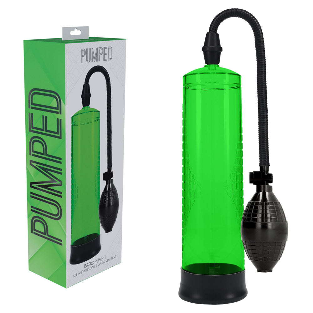Pumped Basic Pump 1 Penis Pump Green PUMPS