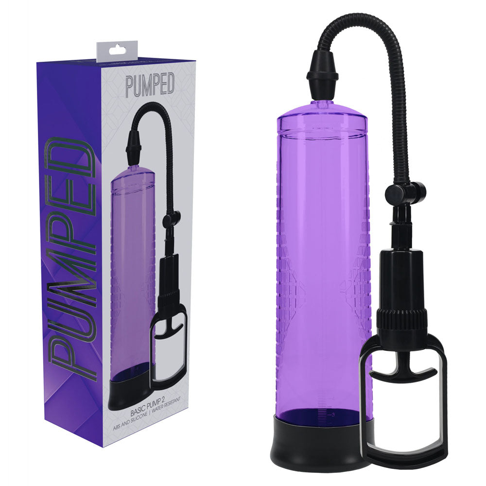 Pumped Basic Pump 2 – Penis Pump - 20cm x 8cm Purple > Pumps > Penis Pumps Main image