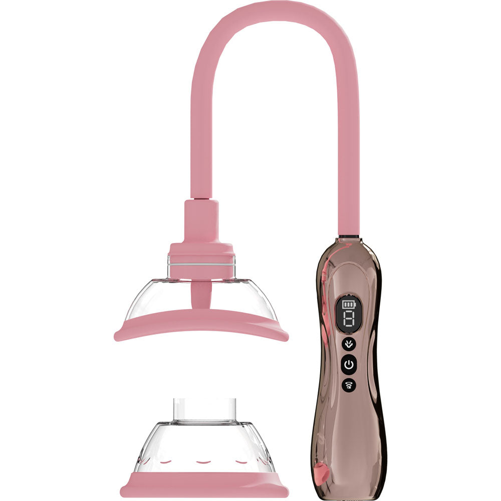 Pumped Vulva Pump With Tongue Stimulator - USB Rechargeable Pump Set Secondary image