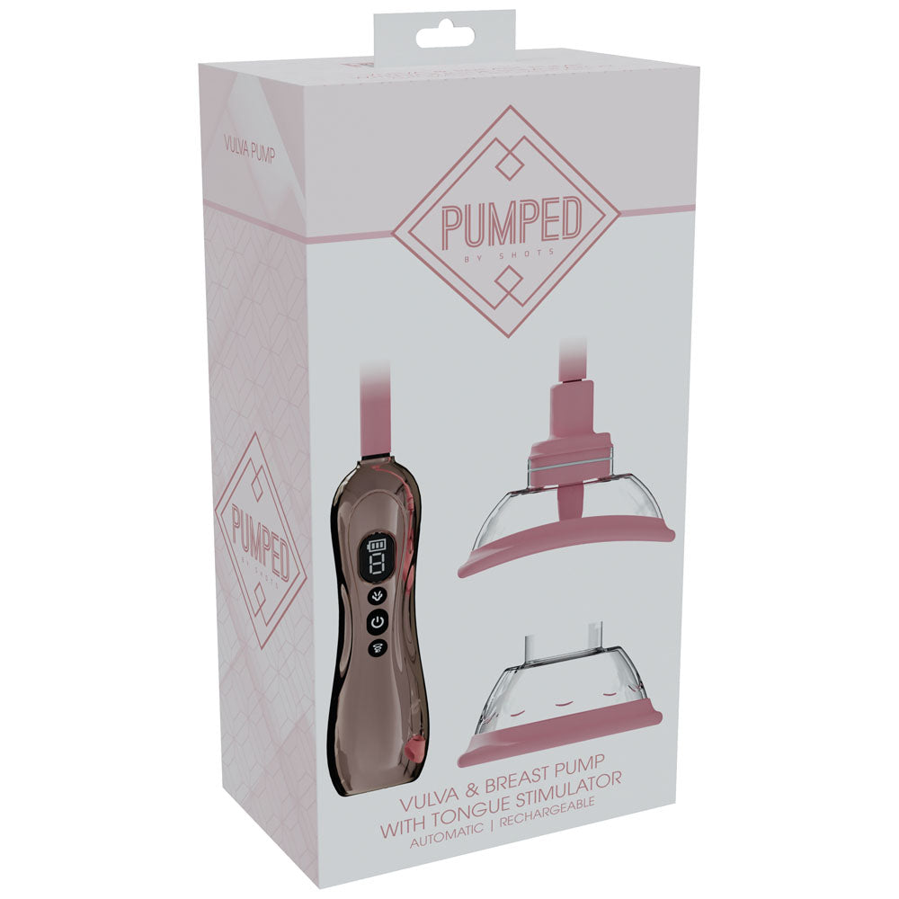 Pumped Vulva Pump With Tongue Stimulator – Usb Rechargeable Pump Set > Pumps > Female Pumps