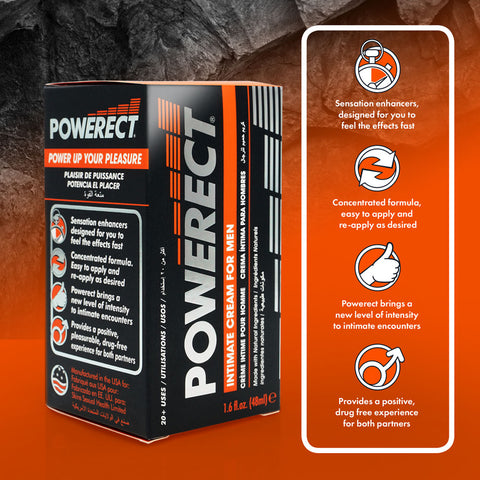 Powerect Cream 48ml Pump for Male Performance Enhancement ENHANCERS