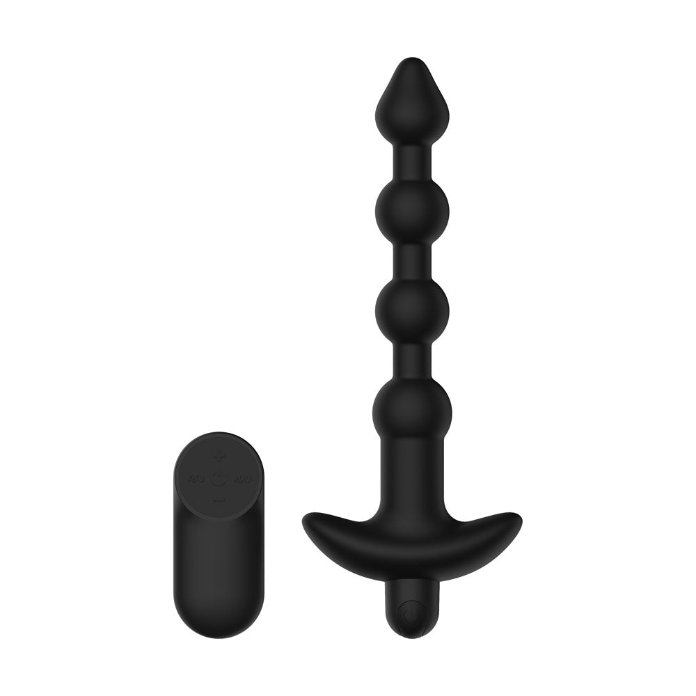 Passion Play Vibrating Anal Beads – USB Rechargeable Wireless Remote Anal Beads Black > Anal Range > Anal Beads Main image