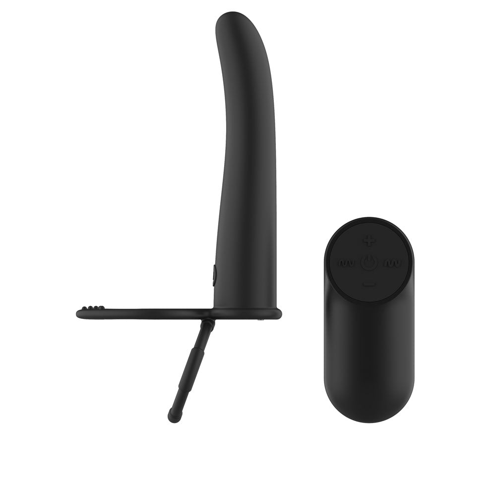 Passion Play Double Penetration Vibrator – USB Rechargeable Silicone Vibrating Cock Ring > Sex Toys For Men > Penis Sleeves