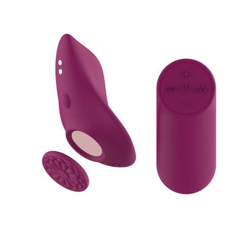 Passion Play Magnet Panty Vibe with Remote – USB Rechargeable Panty Vibrator Purple > Sex Toys For Ladies > Panty Vibes