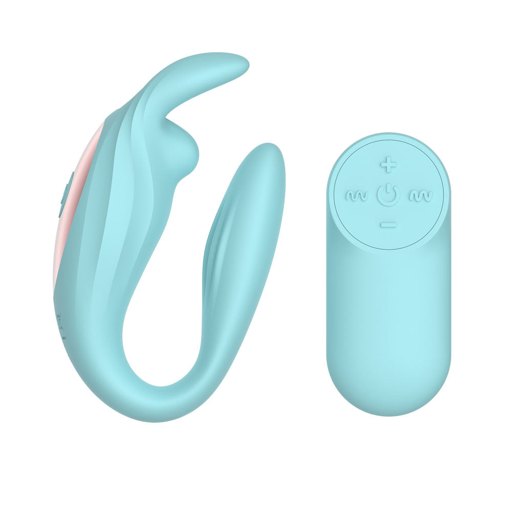 Passion Play Rabbit Couple Vibe – USB Rechargeable Wireless Remote Couples Vibrator > Sex Toys For Ladies > Panty Vibes