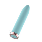 Passion Play Rechargeable Vibrating Bullet – 9.8 cm USB Rechargeable Vibrator Blue > Vibrators > Mini Vibrators