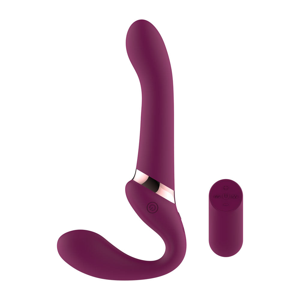 Passion Play Strapless Dildo USB Rechargeable with Wireless Remote Controller Secondary image