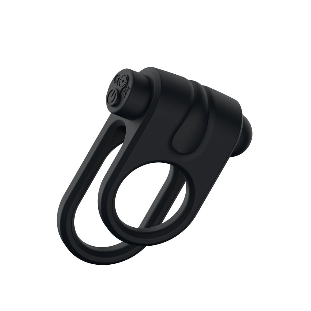 Passion Play Silicone Vibrating Dual Cockring – USB Rechargeable Cockring > Cock Ring > Vibrating