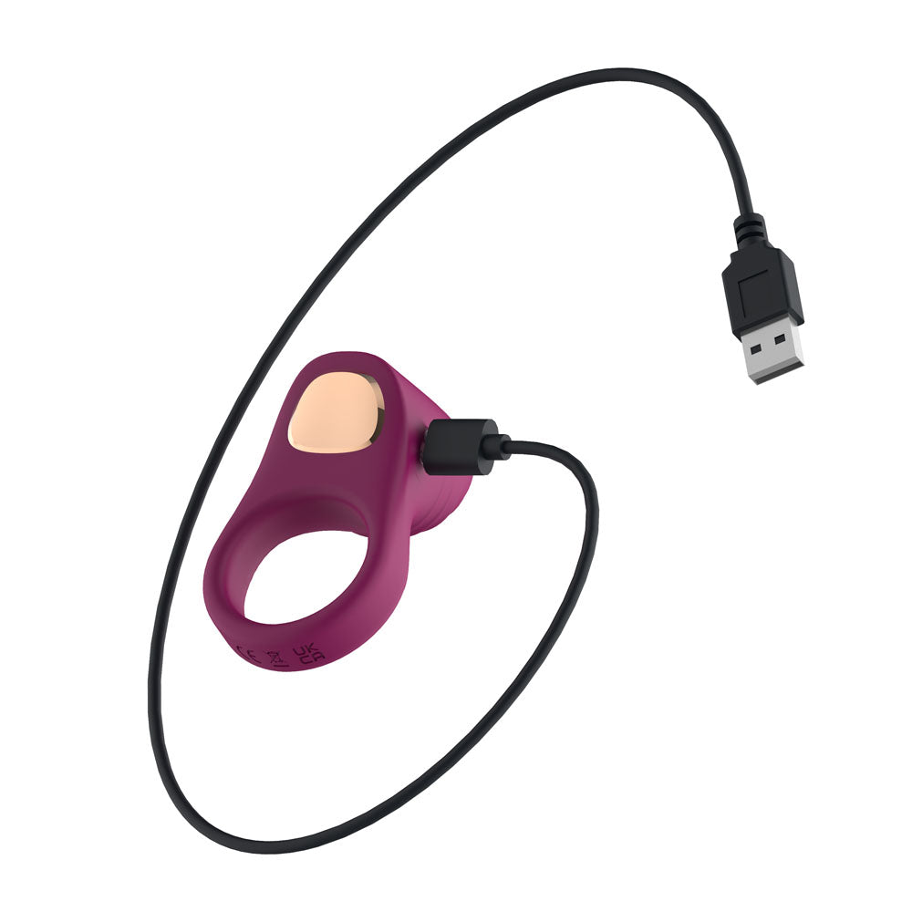 Passion Play Silicone USB Rechargeable Vibrating Cockring > Cock Ring > Vibrating
