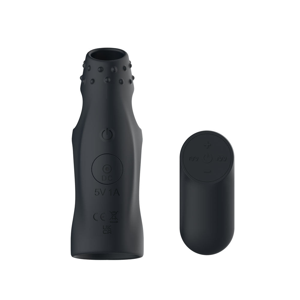 Passion Play Vibrating Cockring Sleeve – USB Rechargeable Wireless Remote Penis Sleeve > Sex Toys For Men > Penis Sleeves